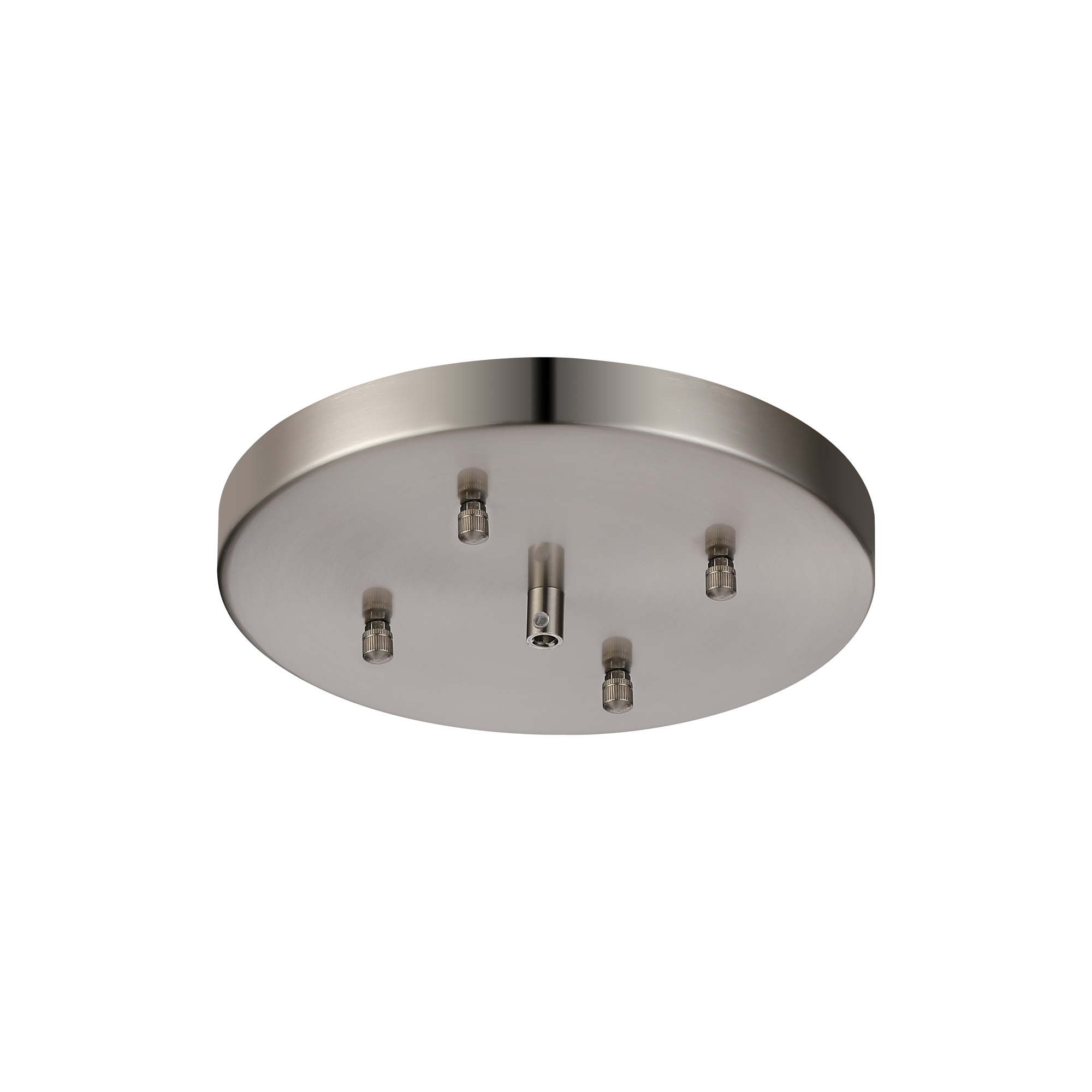 D0853SN/NH  Hayes No Hole 23cm Heavy Duty Round Ceiling Plate Satin Nickel